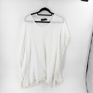 ✅ TUCKERNUCK Pomander Place White Katie Caftan Size M/L